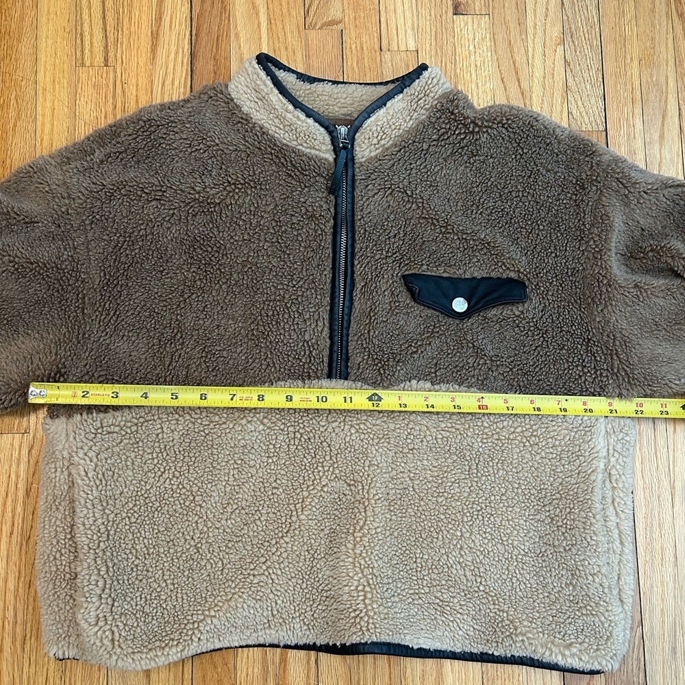 Anine Bing Royce Half Zip Teddy Pullover - Picture 8 of 9